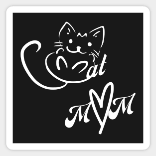 Cute CAT MOM Sticker